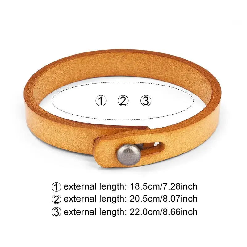 Vintage-Armband aus echtem Leder