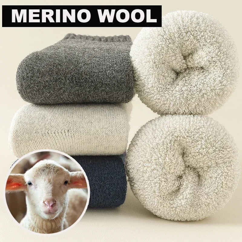 Warme Merino-Wollsocken (3 Paar)